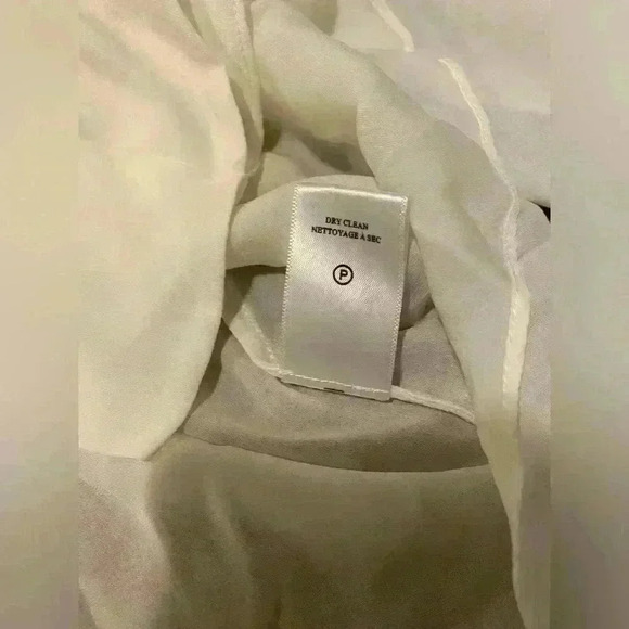 A.L.C. 100% SILKA CREAM TOP. Size 8 - Picture 5 of 7
